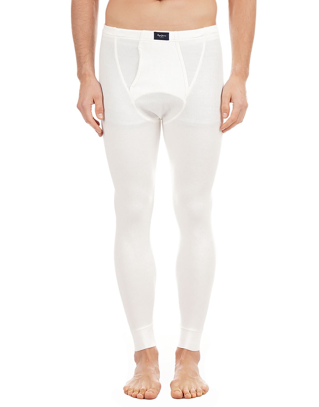 Pepe Jeans London Men Solid Thermal Pyjama KNOCKOUT White 99601